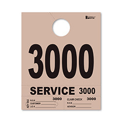 4 Part Heavy Brite Dispatch Numbers - Tan - 3000-3999